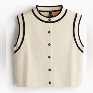 H&M buttoned front sweater vest